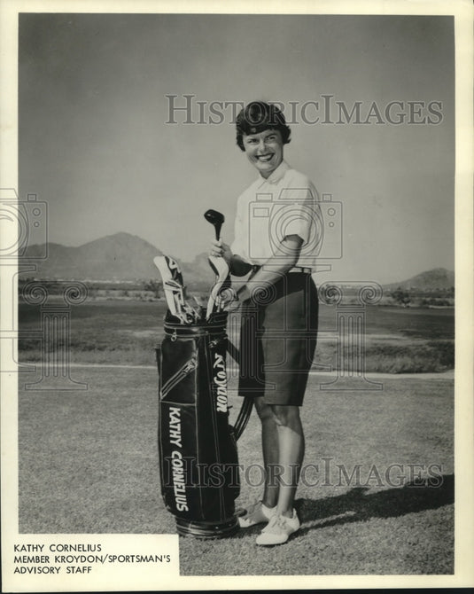 Press Photo Golfer Kathy Cornelius, Member Kroydon/Sportsman's Advisory Staff- Historic Images