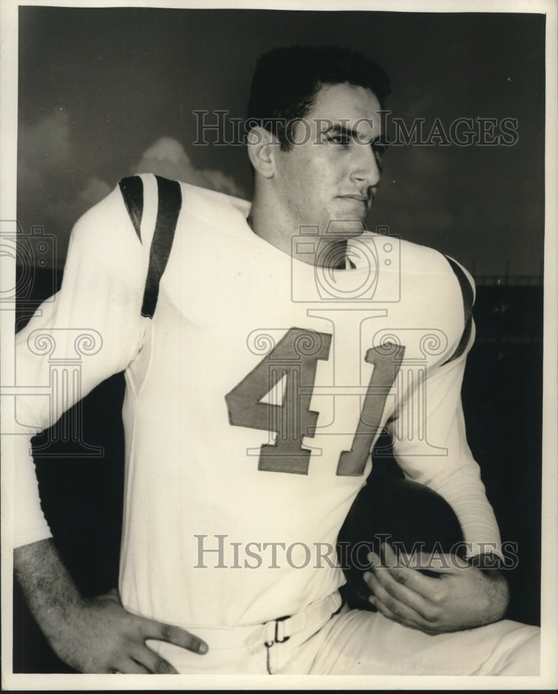 1967 Press Photo Tulane Football Fullback, Wayne Dugas - nos11970- Historic Images