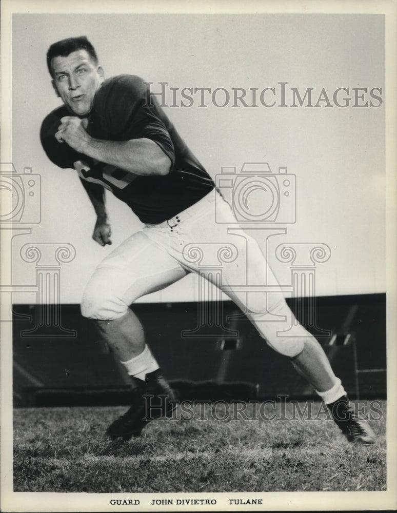 1967 Press Photo Tulane college football player John Divietro - nos12121- Historic Images