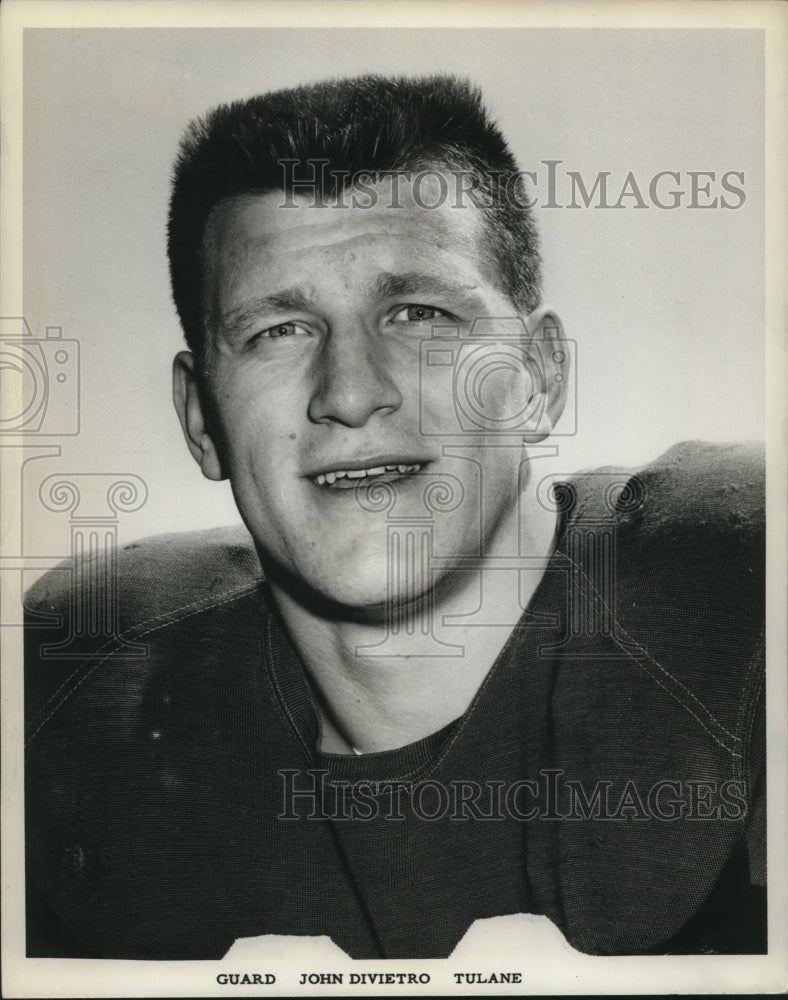 Press Photo Tulane college football player John DiVietro- Historic Images