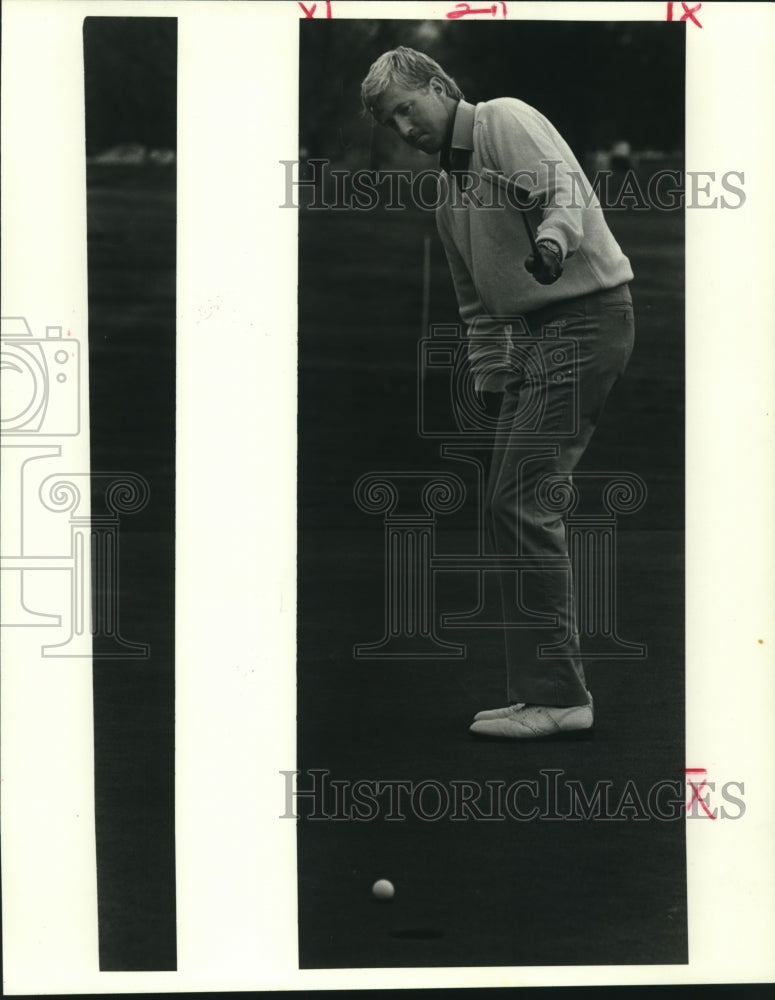 1986 Press Photo Golfer Dan Forsham - nos12200- Historic Images