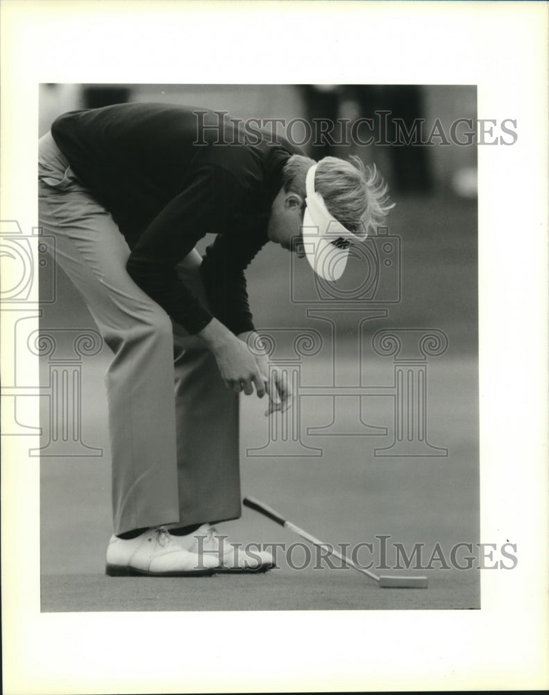 1989 Press Photo PGA Tour golfer Dan Forsman after missed putt - nos12213- Historic Images