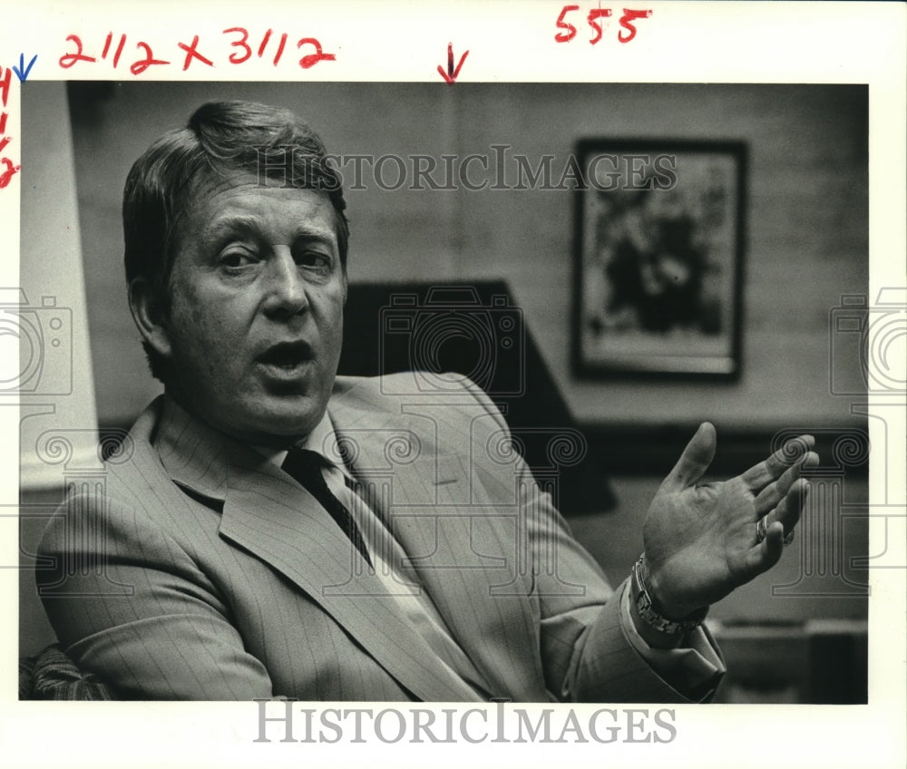 1984 Press Photo Tulane college football coach Wally English- Historic Images