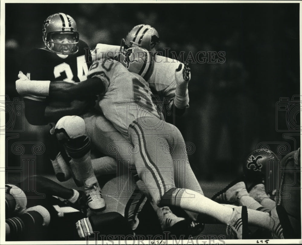 1978 Press Photo New Orleans Saints football player Tony Galbreath vs. Detroit- Historic Images