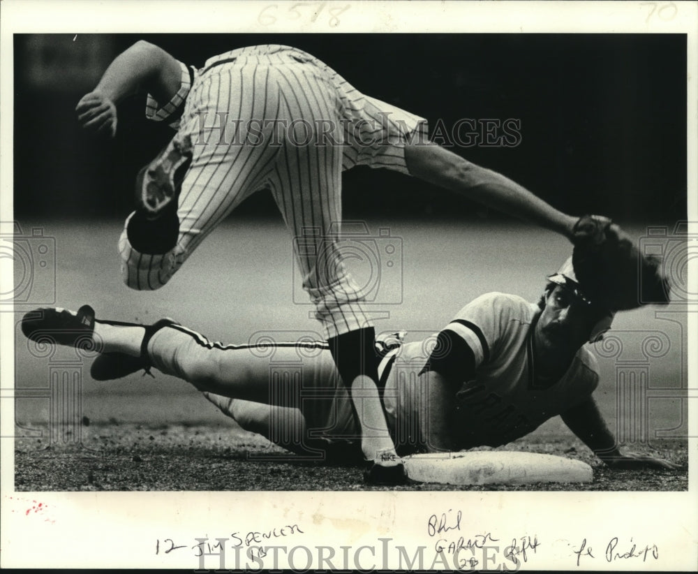 1981 Press Photo Pittsburgh Pirates and New York Yankees play baseball- Historic Images