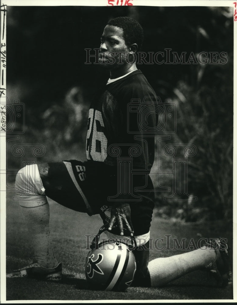 1984 Press Photo New Orleans Saints football punter Jitter Fields - nos12814- Historic Images