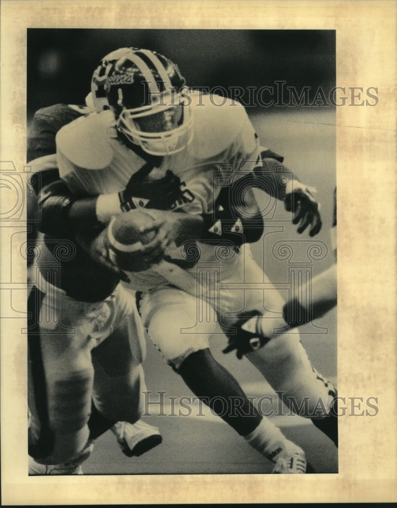1990 Press Photo Southeast Louisiana college football player James Freeman- Historic Images
