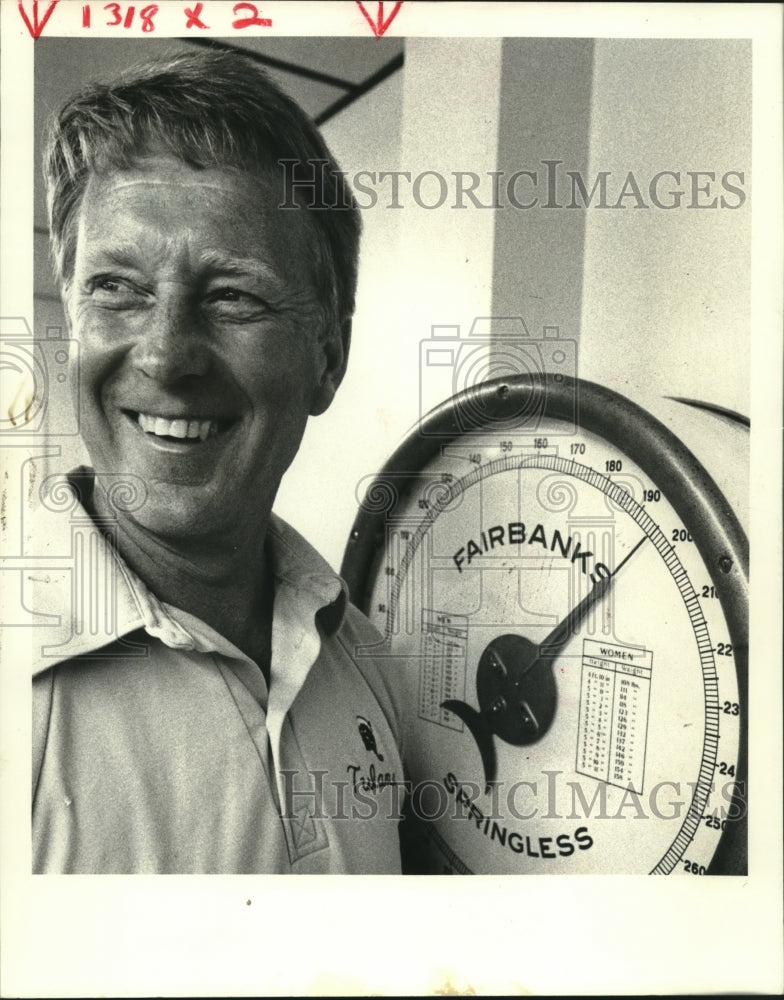 1983 Press Photo Tulane college football coach Wally English - nos12856- Historic Images