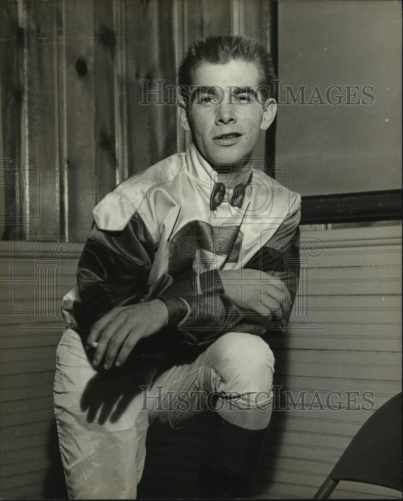 Press Photo Horse racing jockey George Gibb - nos13319- Historic Images