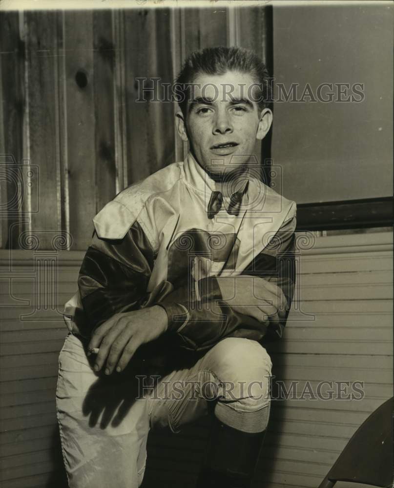 Press Photo Horse racing jockey George Gibb - nos13321- Historic Images