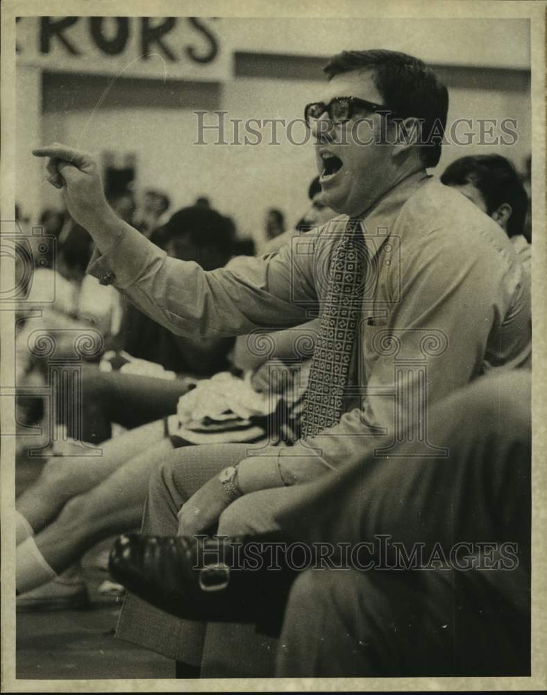 1971 Press Photo LSU-New Orleans college basketball Ron Greene - nos13328- Historic Images