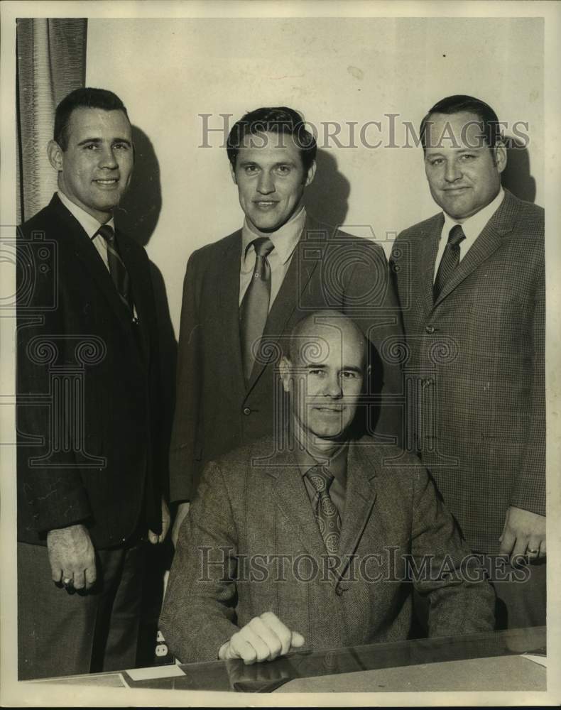 1971 Press Photo Tulane college football coaching staff - nos13369- Historic Images