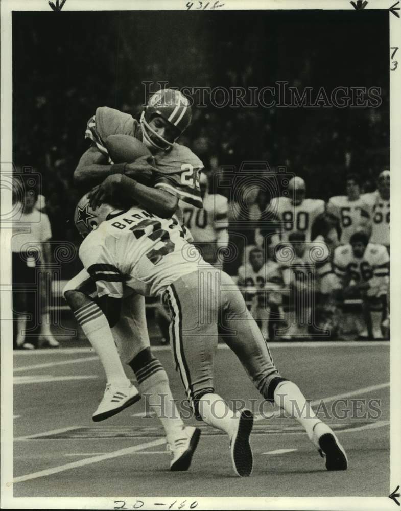 Press Photo Dallas Cowboys and Denver Broncos play NFL football - nos13457- Historic Images