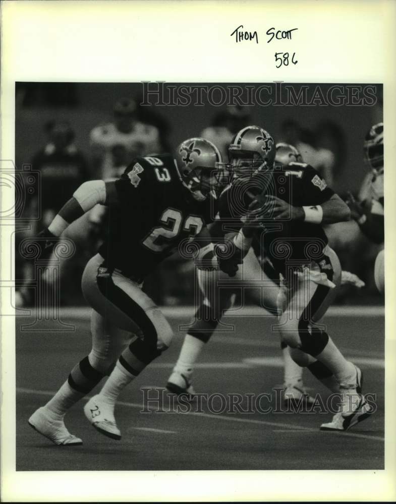 1989 Press Photo New Orleans Saints football quarterback John Fourcade- Historic Images