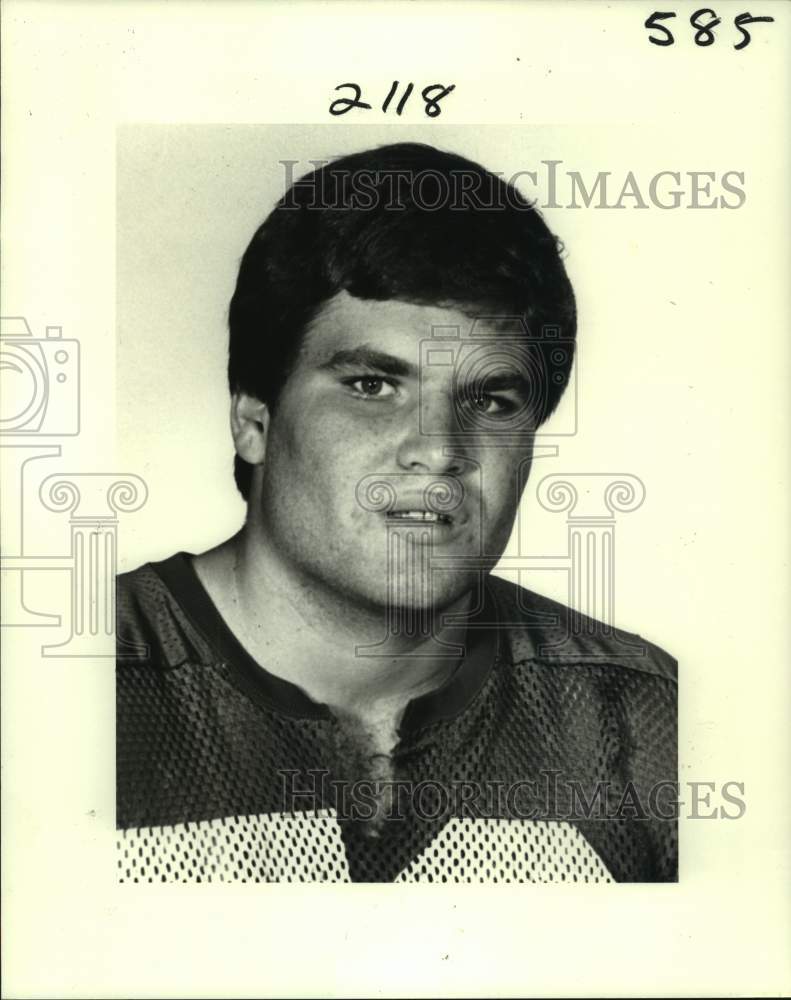 1983 Press Photo Jesuit High football player John Hazard - nos13567- Historic Images