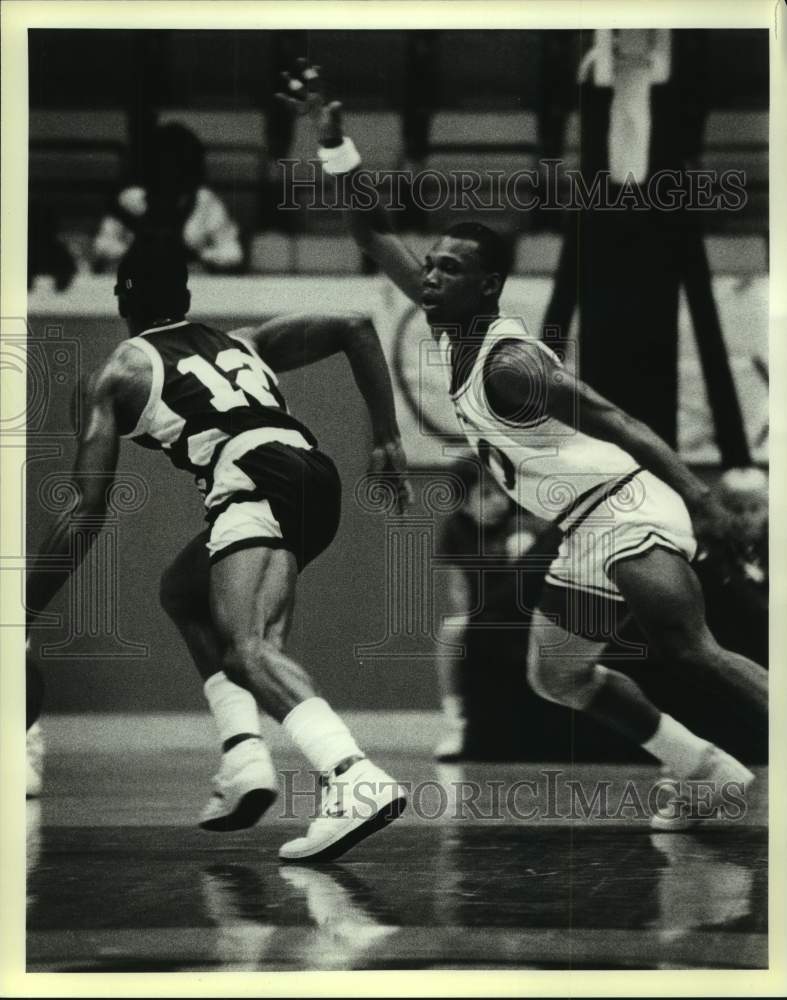 1985 Press Photo Basketball player Keith Gordon- Historic Images