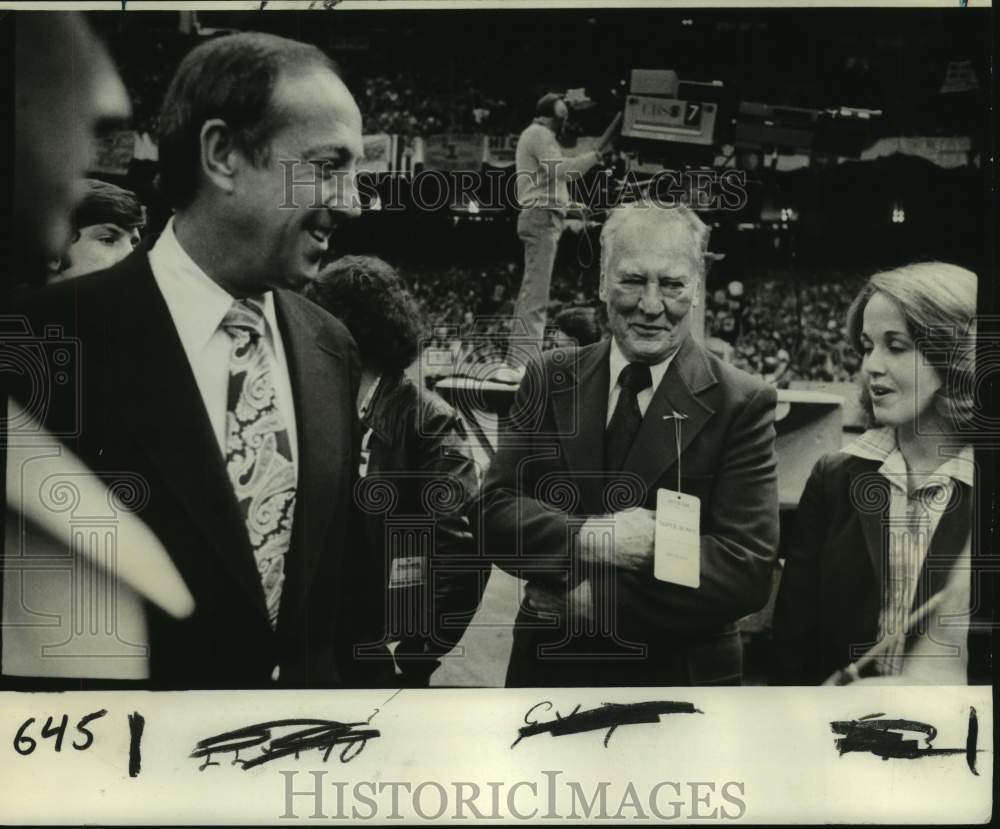 1978 Press Photo Pete Rozelle and football great Red Grange - nos13791- Historic Images