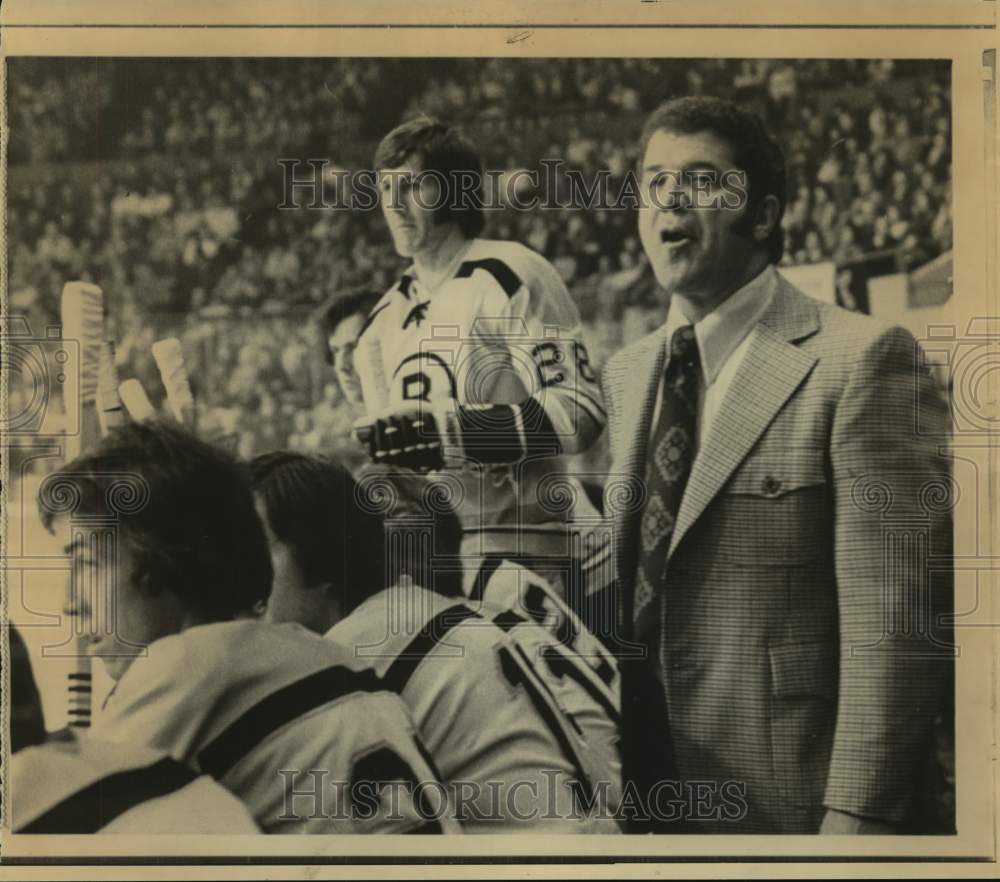 1973 Press Photo Boston Bruins hockey coach Bep Guidolin - nos13861- Historic Images