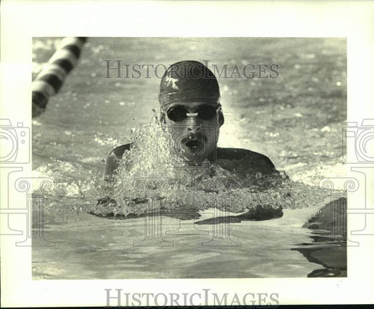 1982 Press Photo Tulane Swimmer Jimmy Flowers - nos14181- Historic Images