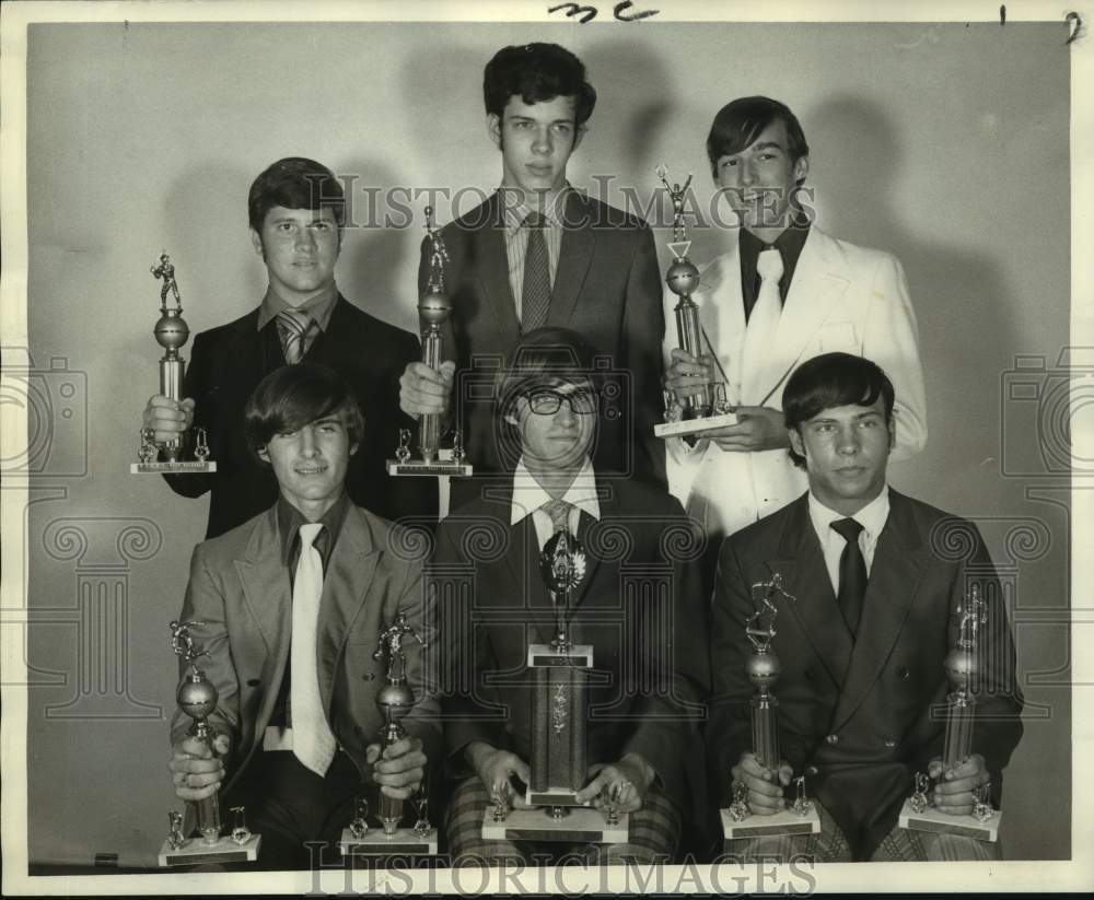 1971 Press Photo New Orleans-Mid-City sports banquet award winners - nos14226- Historic Images