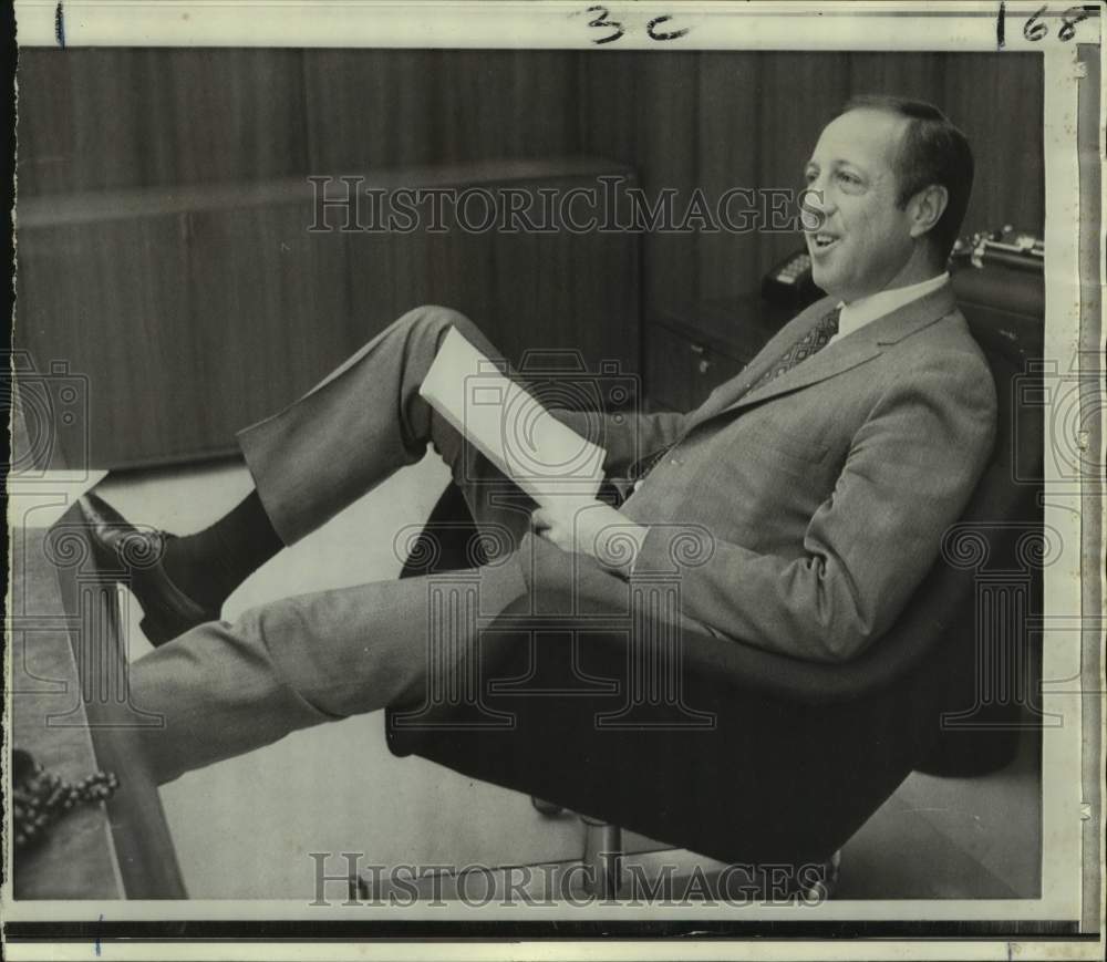 1971 Press Photo NFL football commissioner Pete Rozelle - nos14345- Historic Images