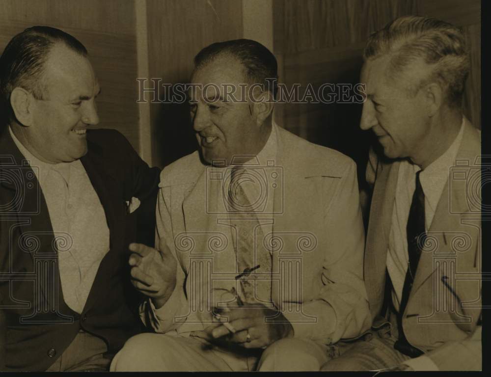 1967 Press Photo Eddie Glenon, Joe Engel, Jasper Donaldson, baseball - nos14349- Historic Images