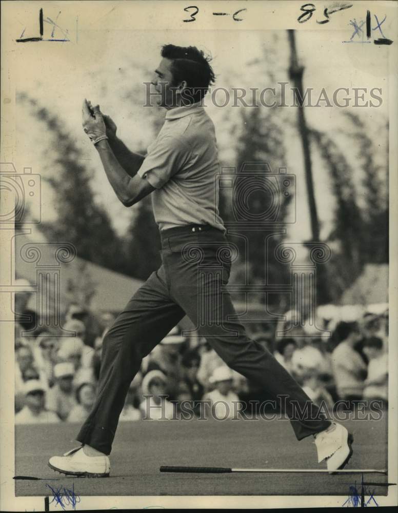 1969 Press Photo Greater New Orleans Open golf co-leader Dave Hill - nos14407- Historic Images