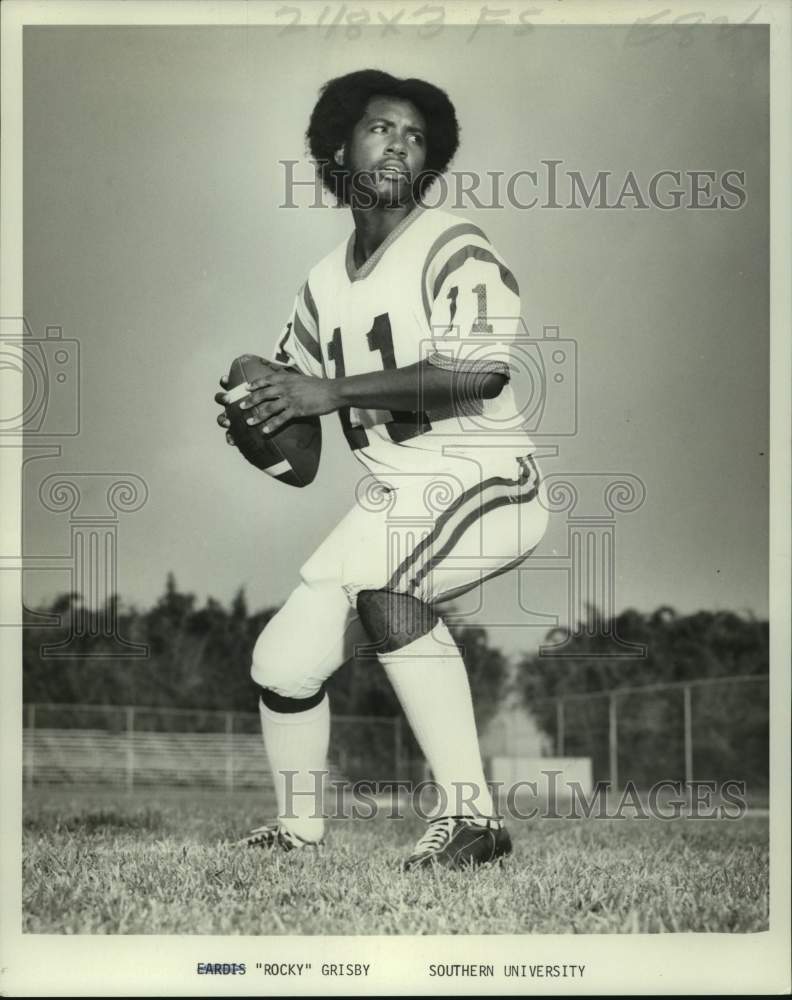 1976 Press Photo Southern University college football player Rocky Grisby- Historic Images