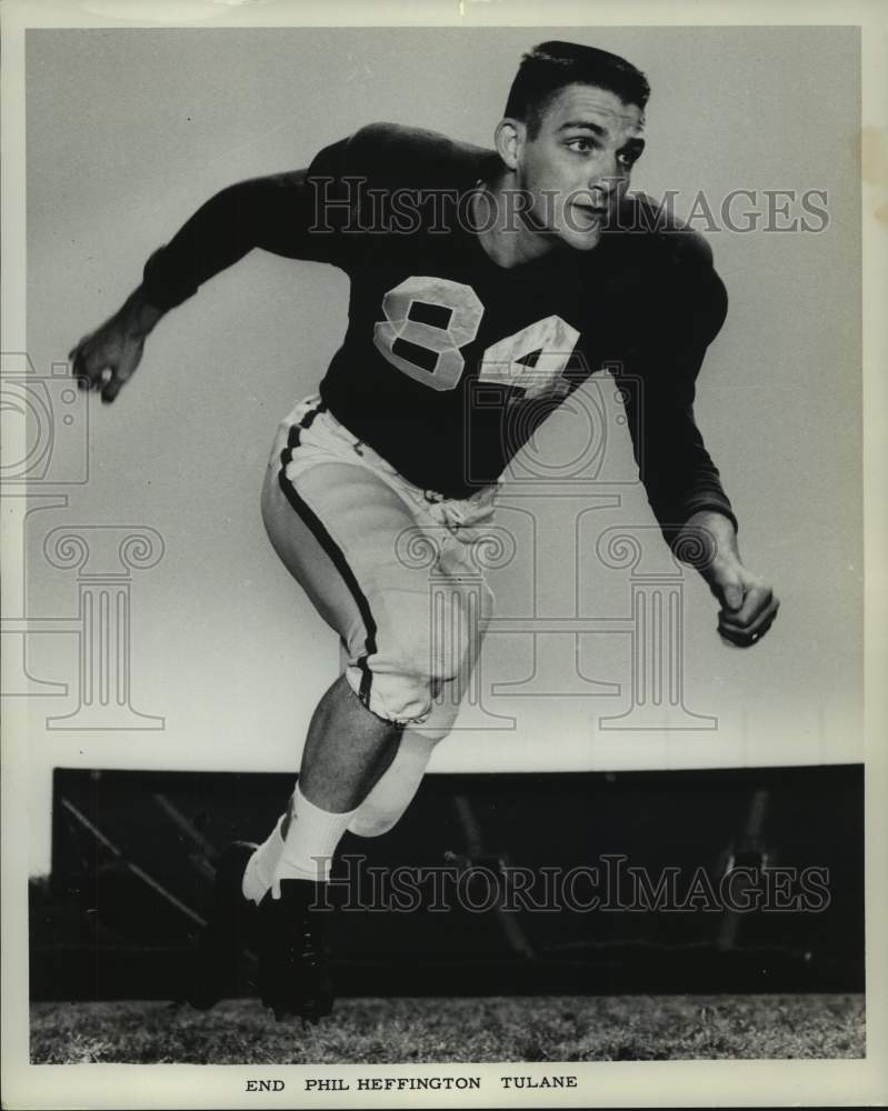 1967 Press Photo Tulane college end football player Phil Heffington - nos14728- Historic Images