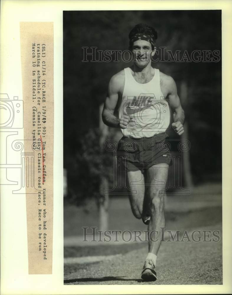 1990 Press Photo Runner Tom Van Geffen - nos14889- Historic Images