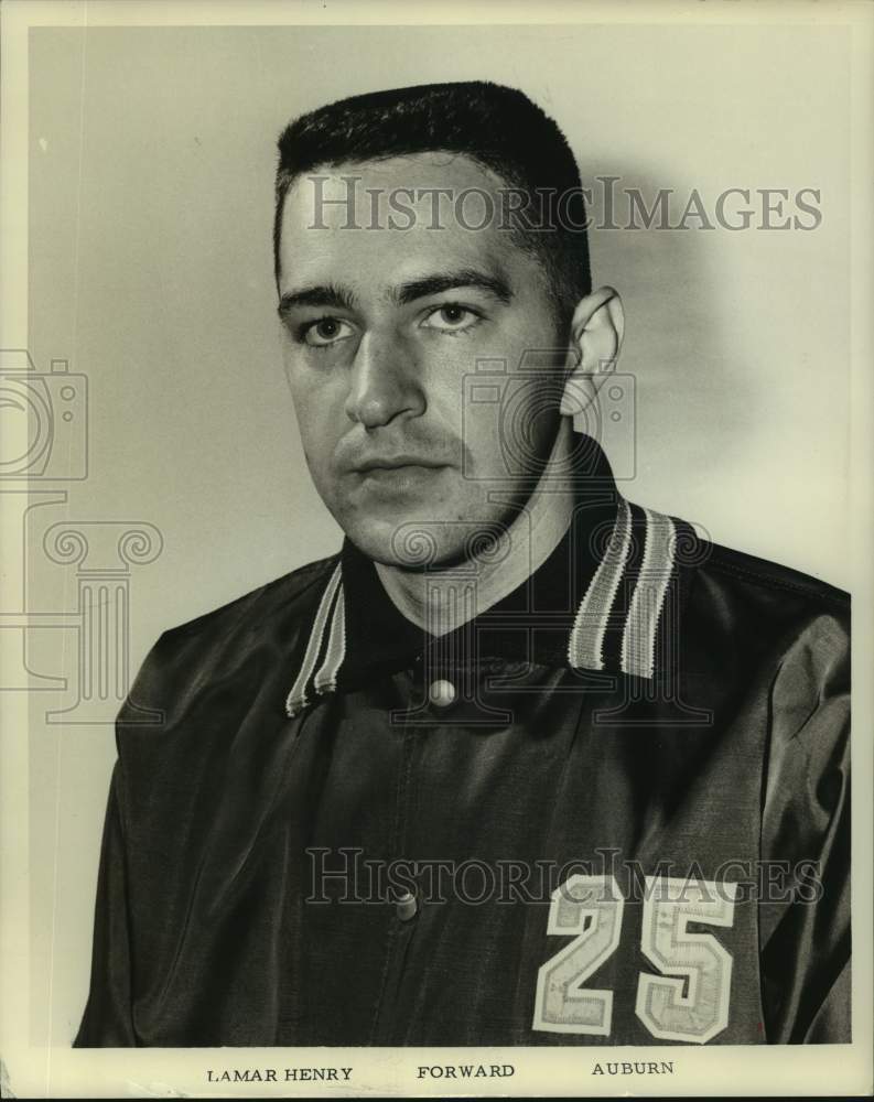 1963 Press Photo Auburn college basketball player Lamar Henry - nos14964- Historic Images