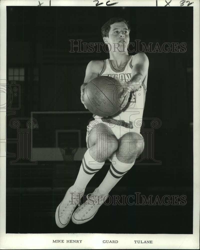 1970 Press Photo Tulane college basketball player Mike Henry - nos15046- Historic Images