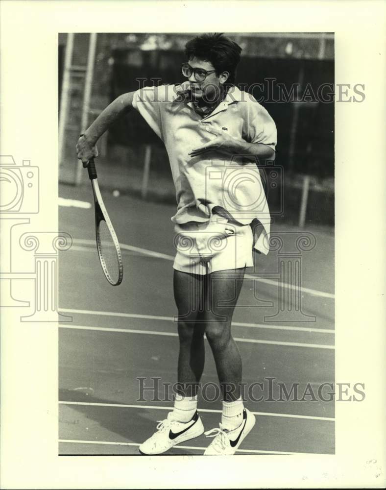 1982 Press Photo Tennis player Steven Harrell - nos15088- Historic Images