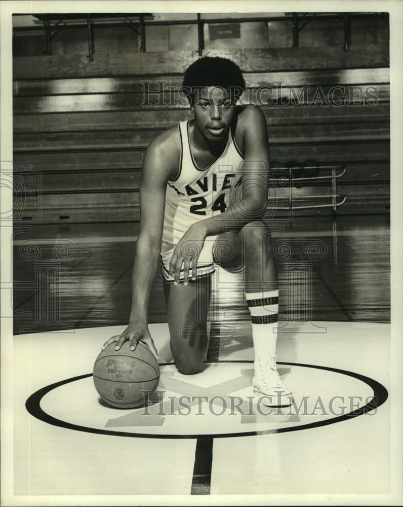 1973 Press Photo Xavier college basketball player Ames Growe - nos15150- Historic Images