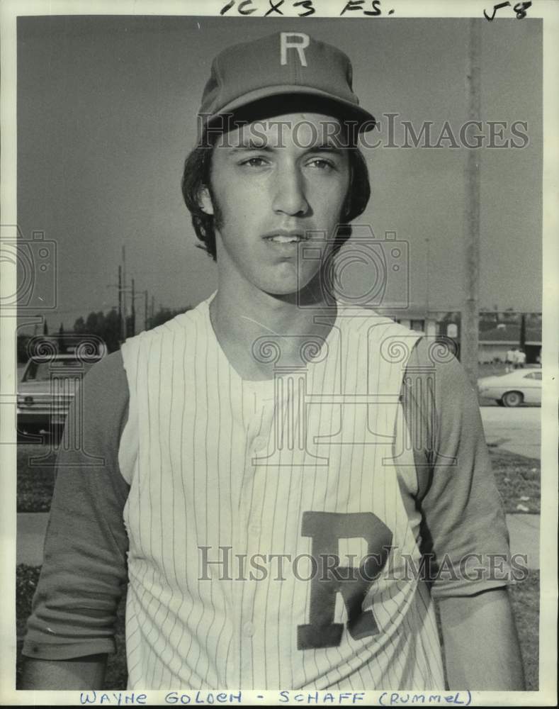 1974 Press Photo Rummel baseball player Wayne Golden - nos15189- Historic Images