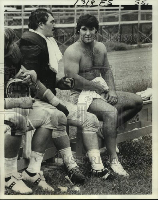 1978 Press Photo Tulane college football player Chip Forte, right - nos15192- Historic Images