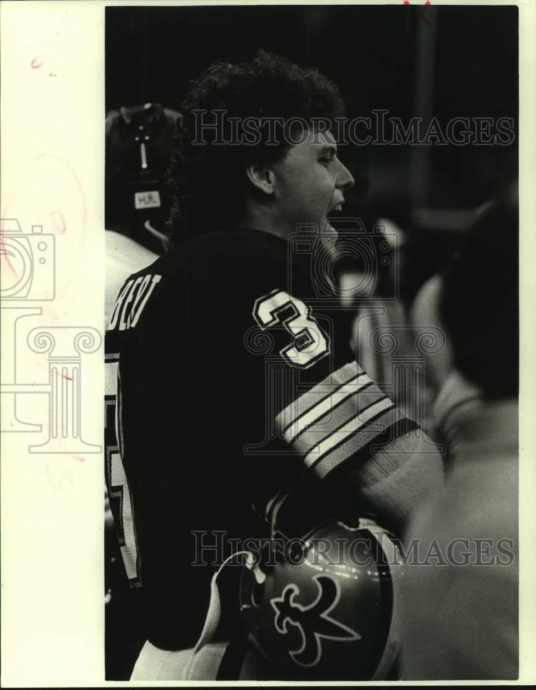 1985 Press Photo New Orleans Saints football player Bobby Hebert - nos15202- Historic Images