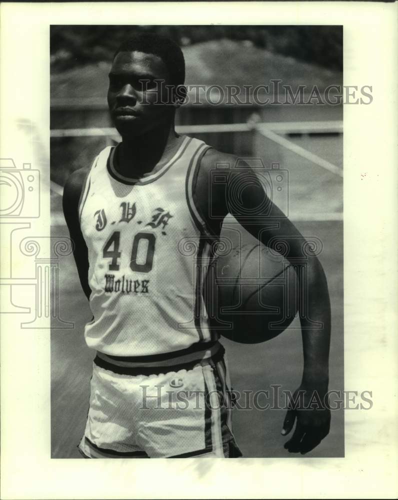 1983 Press Photo East Bank basketball prospect Orlando Hart- Historic Images