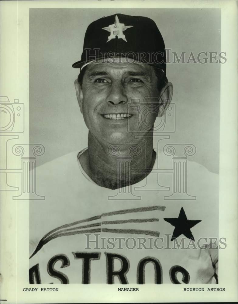 1967 Press Photo Houston Astros baseball manager Grady Hatton - nos15261- Historic Images