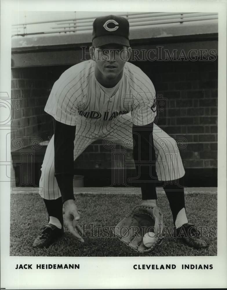 1972 Press Photo Cleveland Indians baseball player Jack Heidemann - nos15296- Historic Images