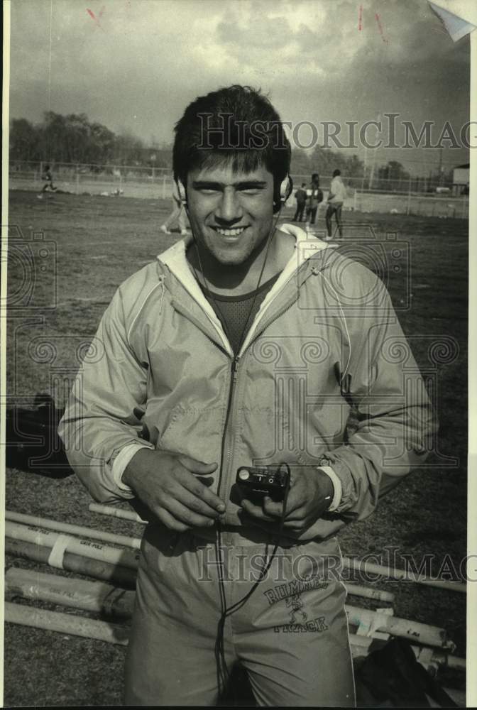 1984 Press Photo Rummel High track and field athlete Barry Hebert - nos15314- Historic Images