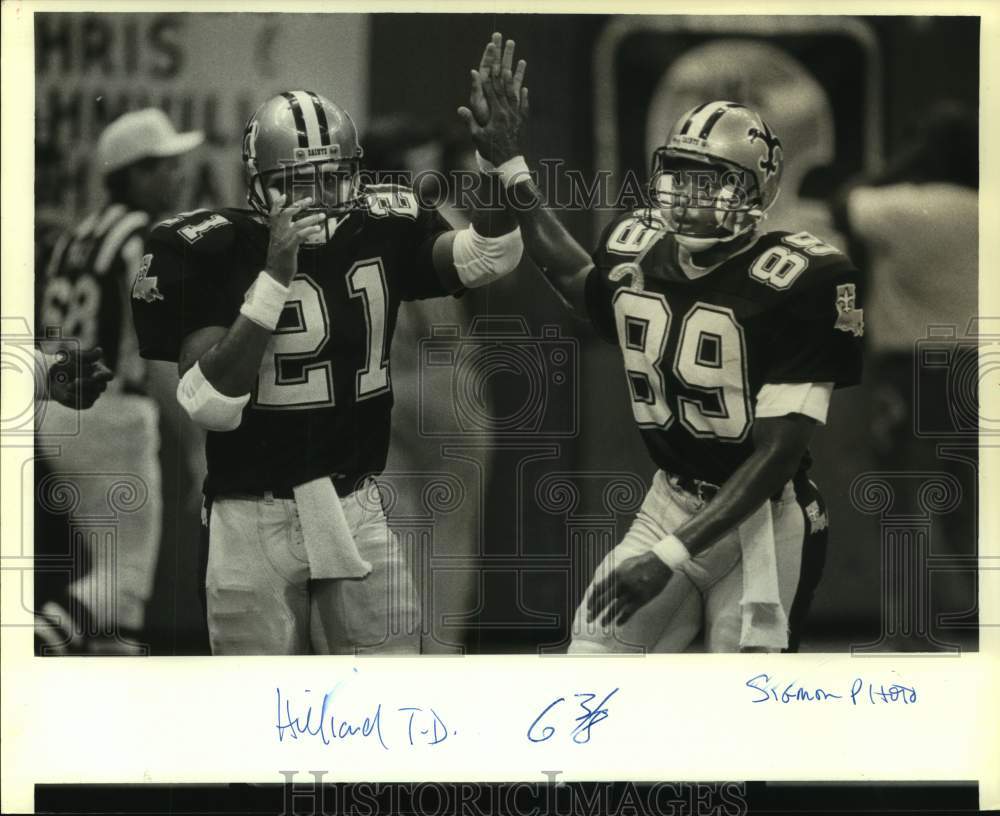 1987 Press Photo New Orleans Saints football player Dalton Hilliard - nos15396- Historic Images