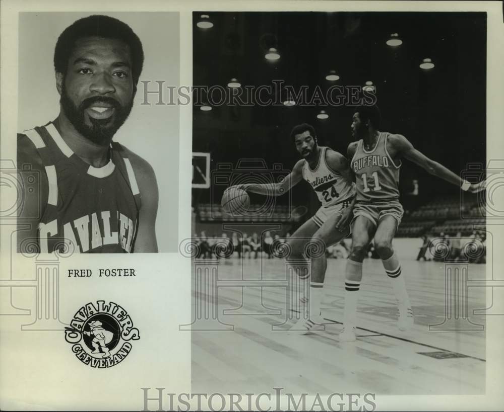 1975 Press Photo Cleveland Cavaliers basketball player Fred Foster - nos15671- Historic Images