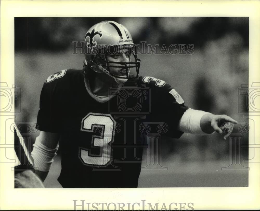 1990 Press Photo New Olreans Saints fooball player Bobby Hebert - nos15806- Historic Images