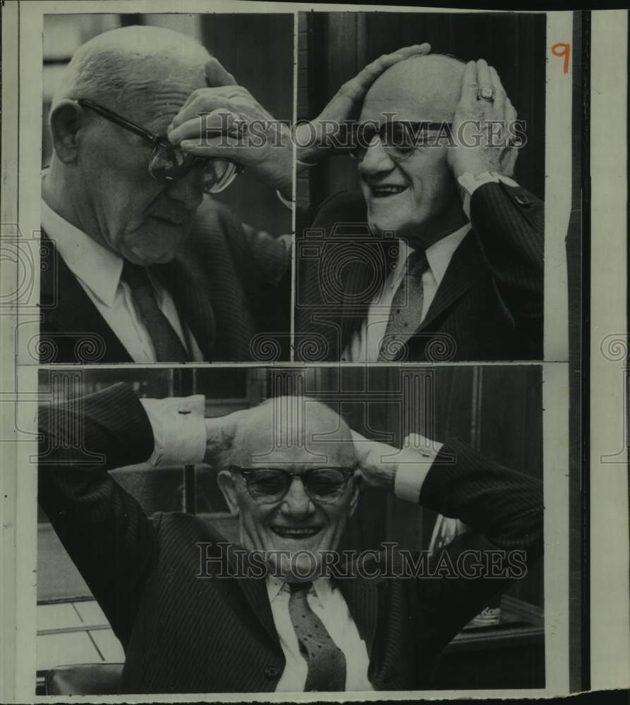 Press Photo Chicago Bears football owner and coach George Halas - nos15848- Historic Images