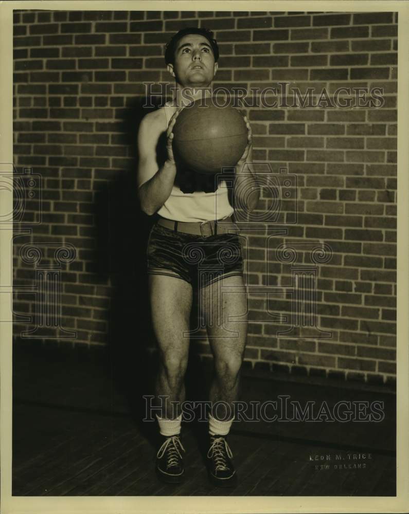 1968 Press Photo LSU college basketball player Ray Giacoma - nos15893- Historic Images