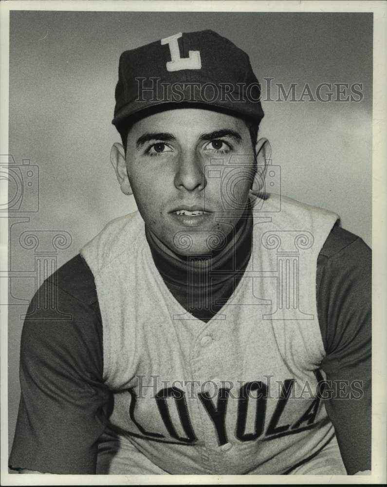 Press Photo Loyola college baseball player Charlie Grey - nos15961- Historic Images