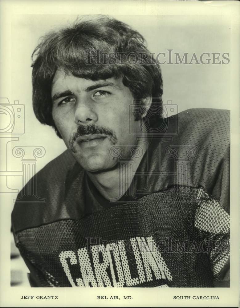 1975 Press Photo South Carolina college football player Jeff Grantz - nos16070- Historic Images