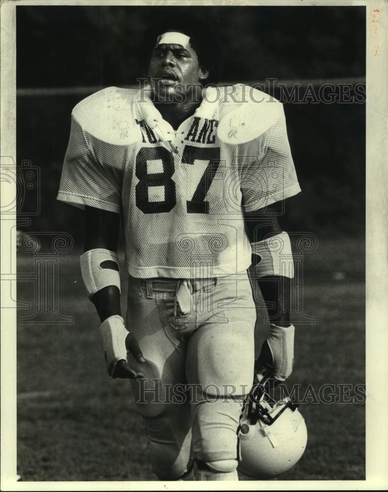 1981 Press Photo Tulane college football player Rodney Holman - nos16087- Historic Images