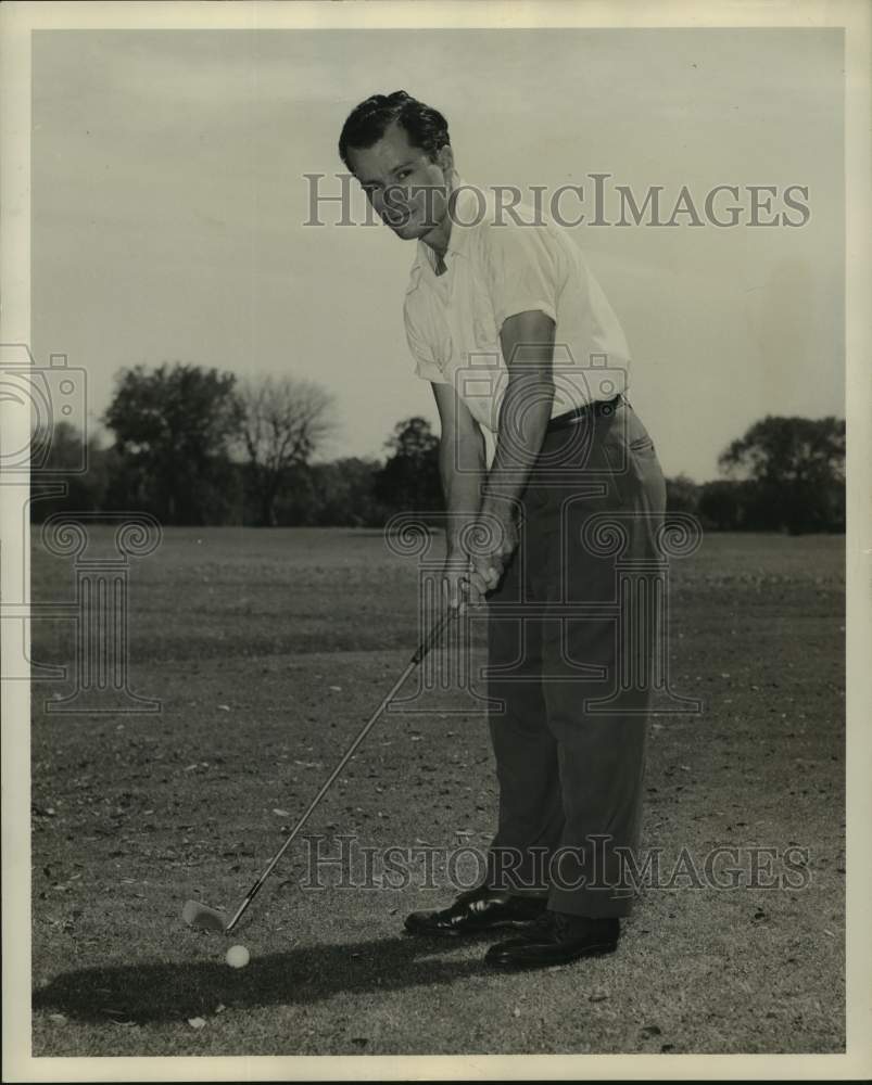 Press Photo Tulane college golf team captain John Gleason - nos16157- Historic Images